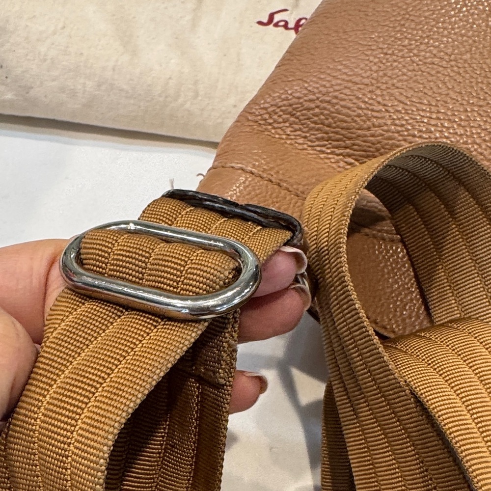 Authentic Salvatore Ferragamo Brown Leather Crossbody Bag - Picture 10 of 16